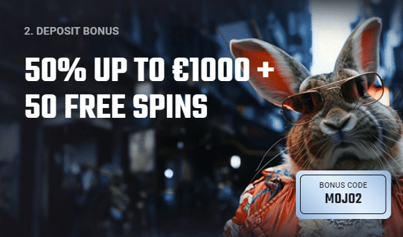 Playmojo Second Deposit Bonus